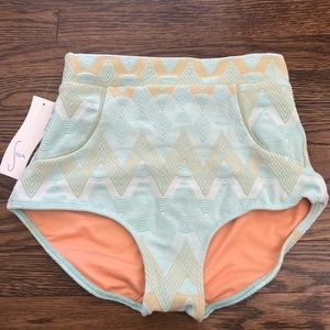 NWT Seea Alma Georgia High Waist Bikini Bottoms - Medium